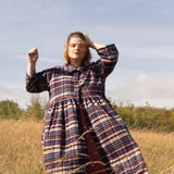 The Hybrid Dress in brushed checks