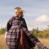 The Hybrid Dress in brushed checks