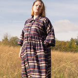 The Hybrid Dress in brushed checks