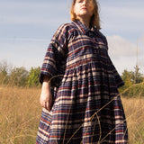 The Hybrid Dress in brushed checks