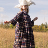 The Hybrid Dress in brushed checks