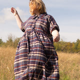 The Hybrid Dress in brushed checks