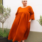 The Everything Dress in Burnt Orange