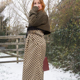 The Margo Trousers in Gold Check