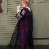 The Fold Top in Red Brushed Cotton Check