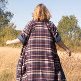 The Hybrid Dress in brushed checks
