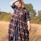The Hybrid Dress in brushed checks