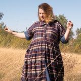 The Hybrid Dress in brushed checks