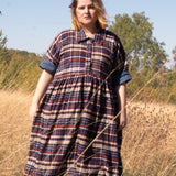 The Hybrid Dress in brushed checks