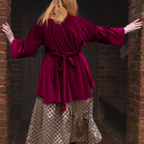 The Good Life Shirt in Burgundy Velvet