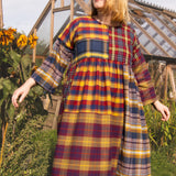 The Patchwork Everything Dress in Brushed checks