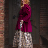 The Good Life Shirt in Burgundy Velvet