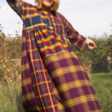 The Patchwork Everything Dress in Brushed checks