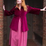 The Good Life Shirt in Burgundy Velvet