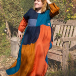 The Patchwork Everything Dress in Autumn linens - House of Flint