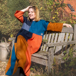 The Patchwork Everything Dress in Autumn linens - House of Flint