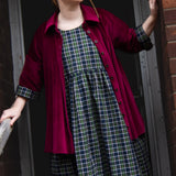 The Good Life Shirt in Burgundy Velvet