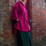 The Good Life Shirt in Burgundy Velvet