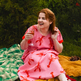 The Doddle Dress in Lobster
