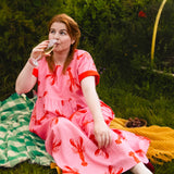 The Doddle Dress in Lobster