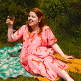 The Doddle Dress in Lobster