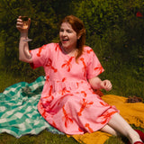 The Doddle Dress in Lobster