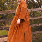 The Double Take Dress in Cider corduroy - House of Flint