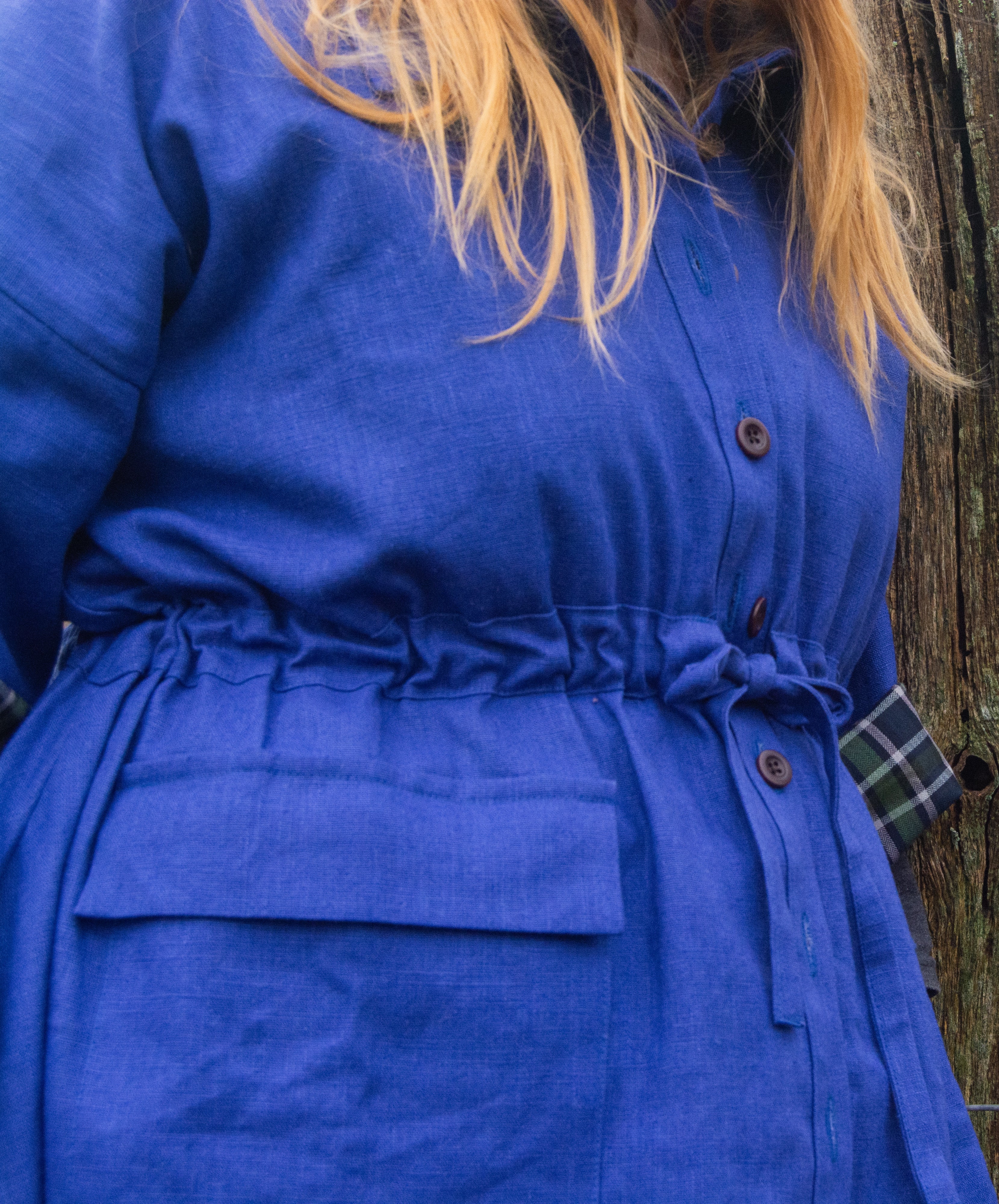 The Good Life Shirt in Blue Linen - House of Flint