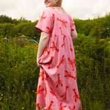 The Doddle Dress in Lobster