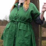 The Good Life Shirt in Green Linen - S - House of Flint