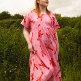 The Doddle Dress in Lobster