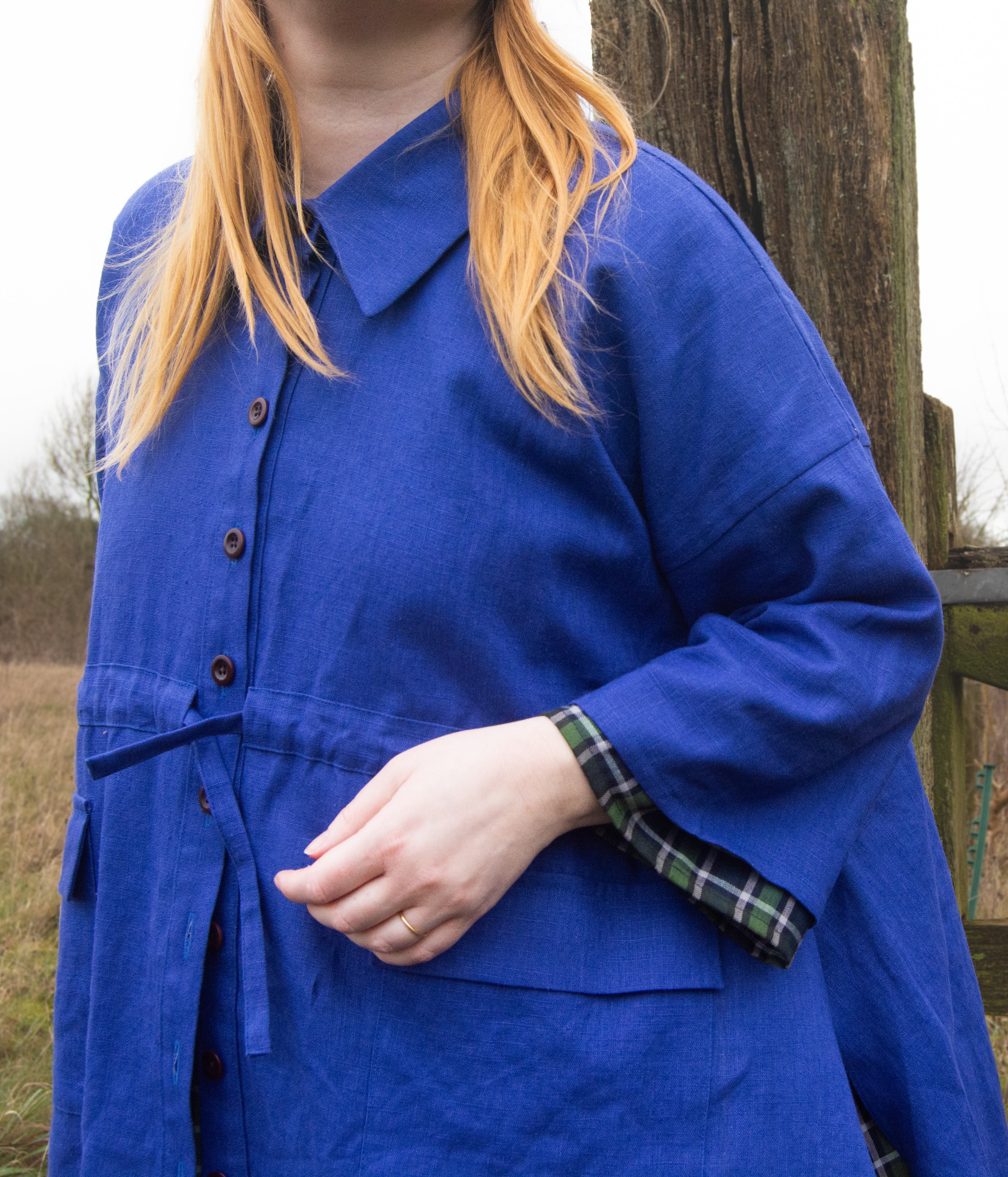 The Good Life Shirt in Blue Linen - House of Flint