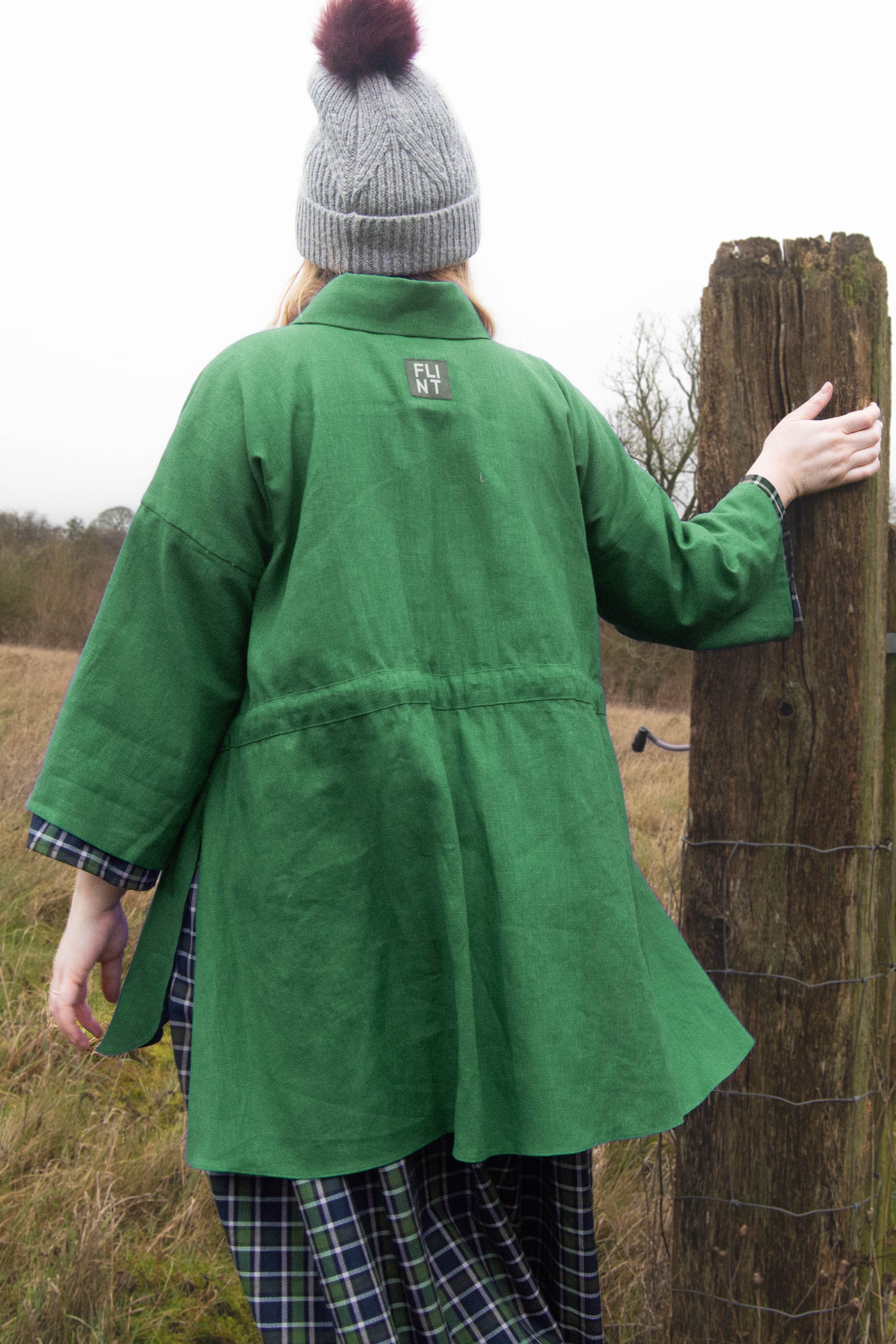 The Good Life Shirt in Green Linen - S - House of Flint