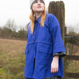The Good Life Shirt in Blue Linen - House of Flint