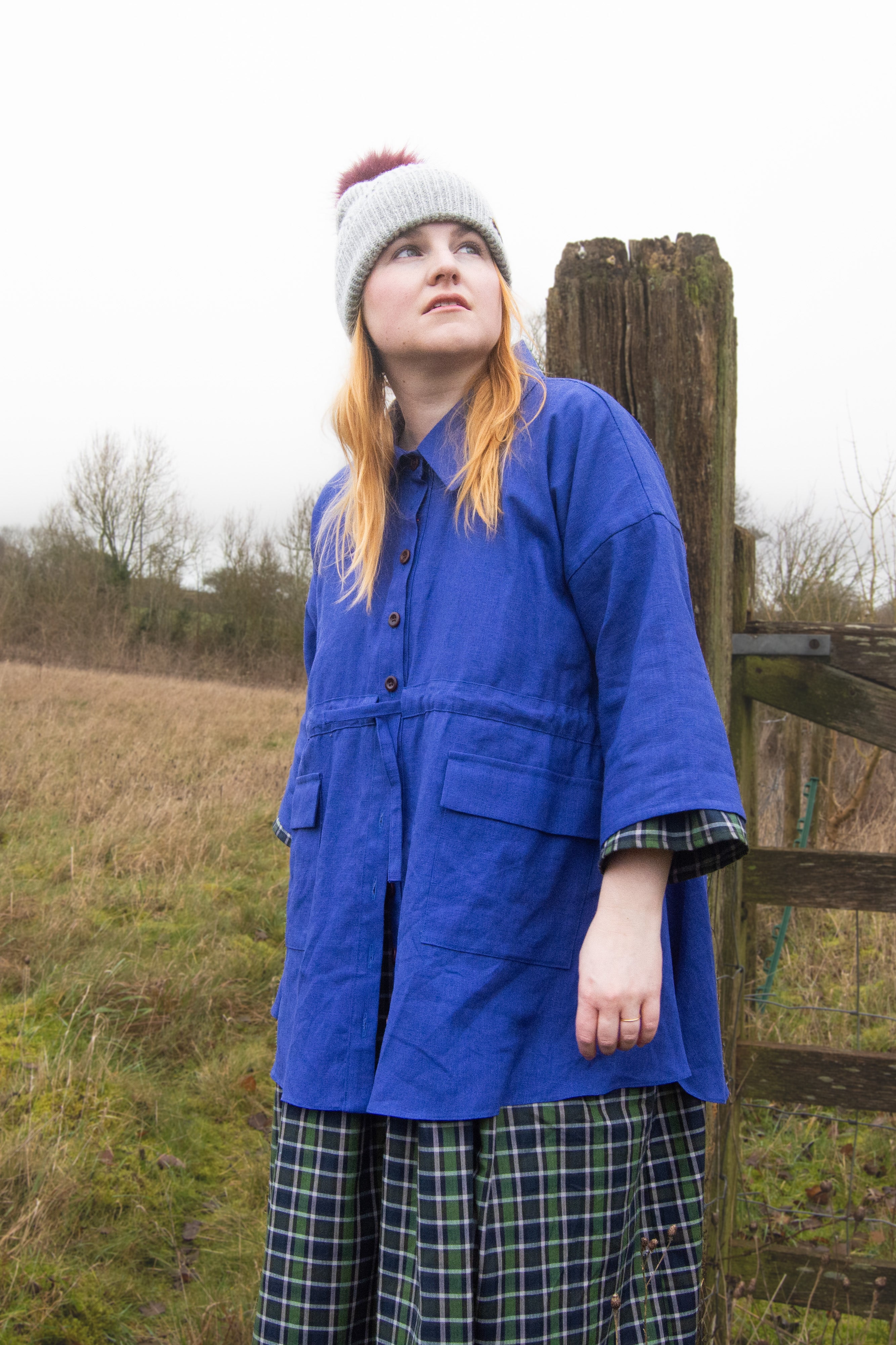 The Good Life Shirt in Blue Linen - House of Flint