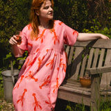 The Doddle Dress in Lobster
