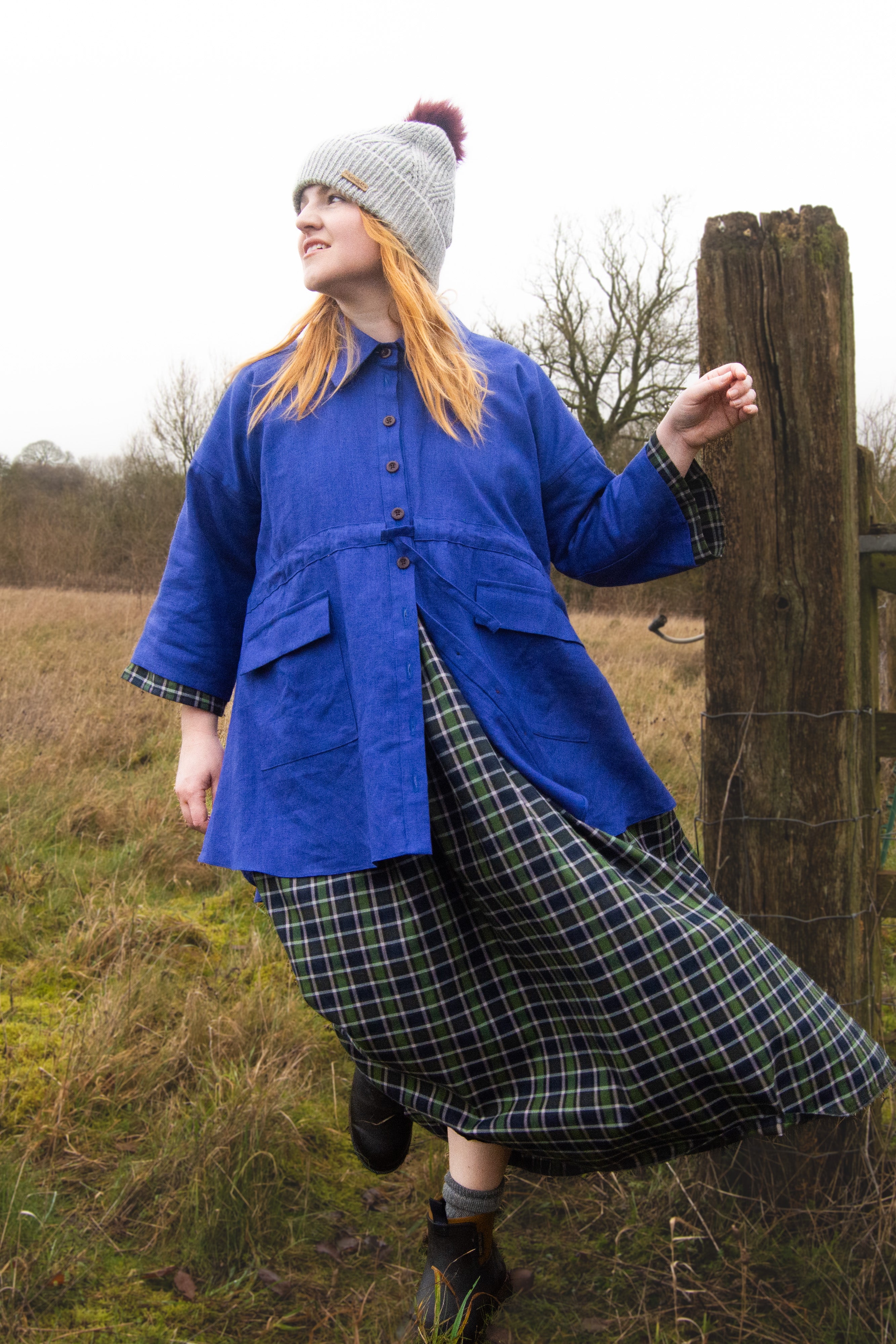 The Good Life Shirt in Blue Linen - House of Flint
