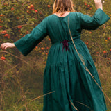 The Double Take Dress in Teal linen - House of Flint