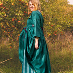 The Double Take Dress in Teal linen - House of Flint
