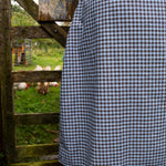 The Vintage Dress - blue/brown cotton/linen - 2XL - House of Flint