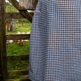 The Vintage Dress - blue/brown cotton/linen - 2XL - House of Flint