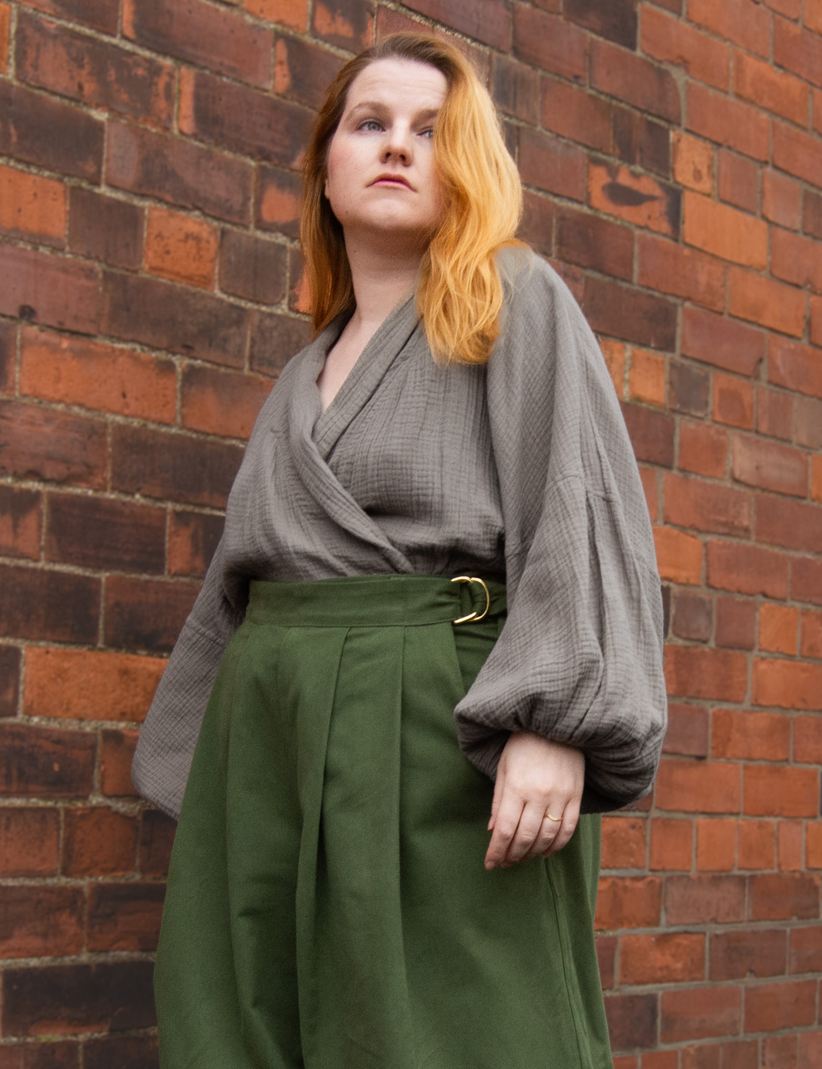 The Solstice Shirt in Mushroom double gauze - House of Flint