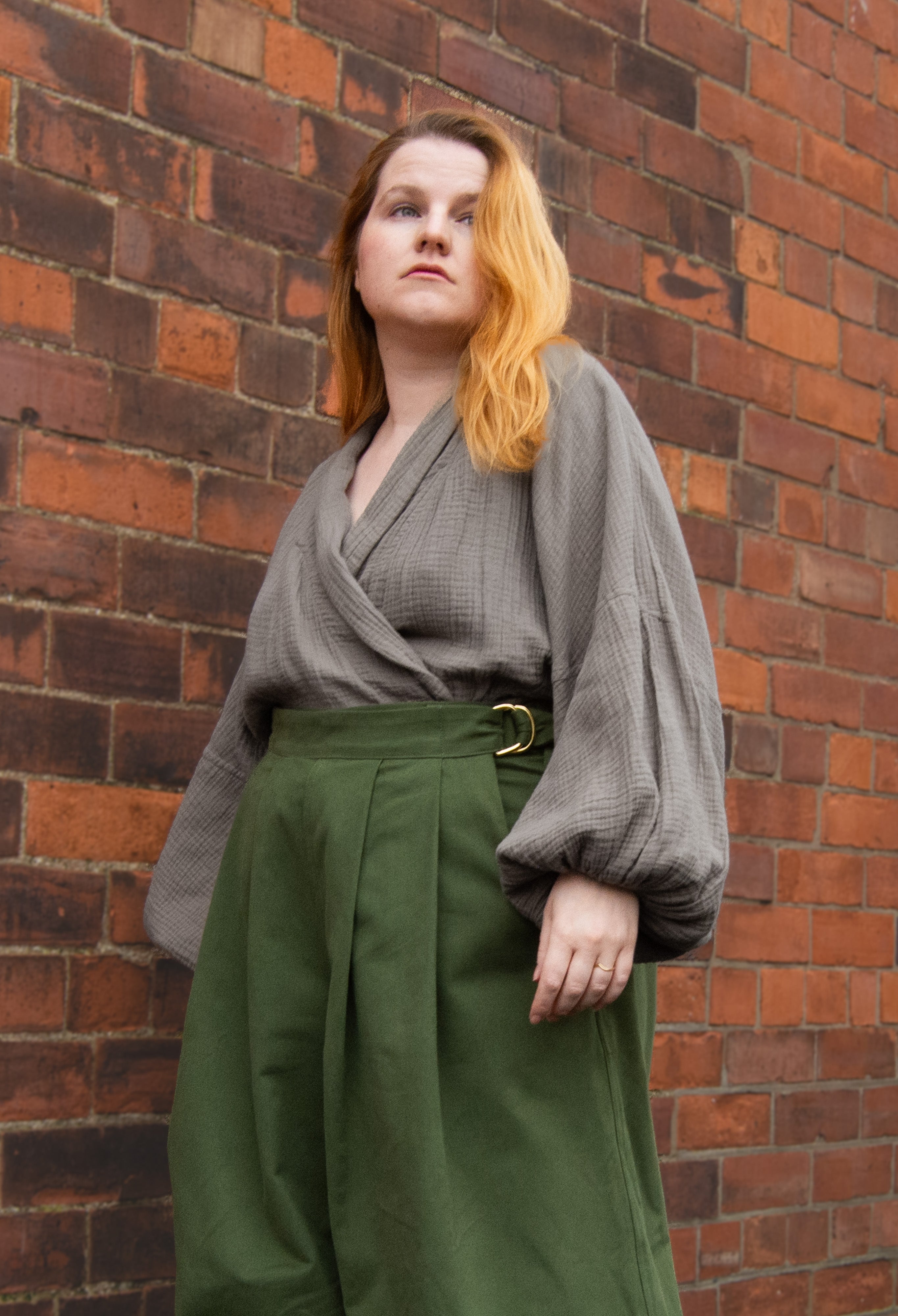 The Solstice Shirt in Mushroom double gauze - House of Flint