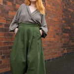 The Margo Trousers in Forest green twill - House of Flint