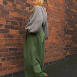 The Margo Trousers in Forest green twill - House of Flint