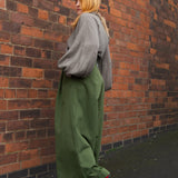 The Margo Trousers in Forest green twill - House of Flint