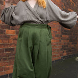 The Margo Trousers in Forest green twill - House of Flint