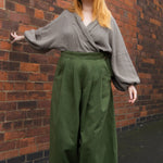 The Margo Trousers in Forest green twill - House of Flint