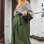 The Margo Trousers in Forest green twill - House of Flint