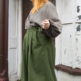The Margo Trousers in Forest green twill - House of Flint